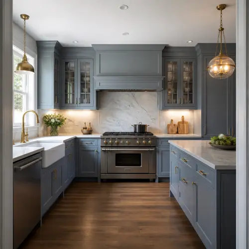 03-blue-gray-u-shaped-kitchen