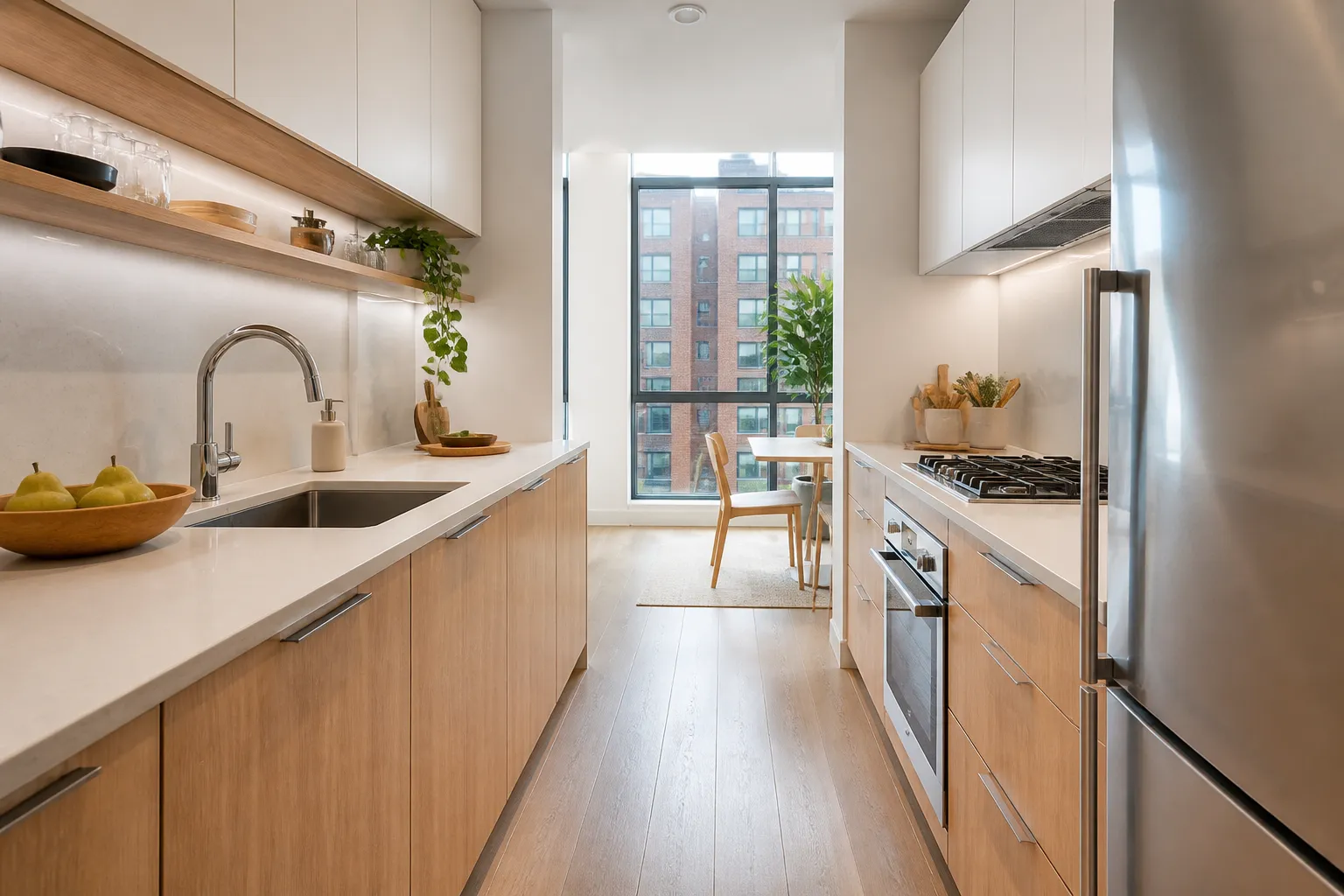 parallel kitchen design